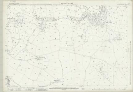 Cornwall LIV.4 (includes: Antony; Millbrook; St John) - 25 Inch Map