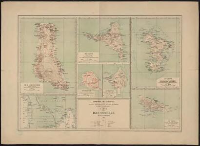 Carte des îles Comores