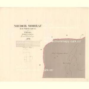 Nieder Mohrau (Dolnimorawice) - m0511-1-001 - Kaiserpflichtexemplar der Landkarten des stabilen Katasters