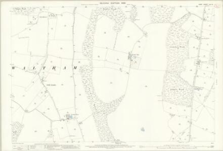 Kent LVI.10 (includes: Elmsted; Stelling; Waltham) - 25 Inch Map