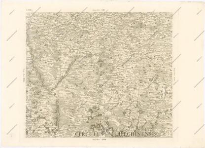 Mappa geographica regni Bohemiae in duodecim circuloc divisae ... Sectio. XVIII.