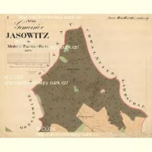 Jasowitz - m1059-1-001 - Kaiserpflichtexemplar der Landkarten des stabilen Katasters