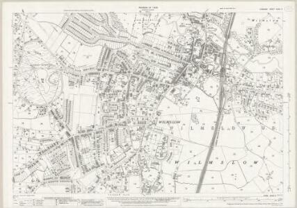 Cheshire XXVIII.5 (includes: Wilmslow) - 25 Inch Map