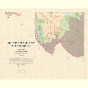Ober Dubenky (Dubenky Horni) - m0776-1-005 - Kaiserpflichtexemplar der Landkarten des stabilen Katasters