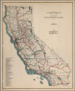 Map Showing State Highway System (California), 1932.