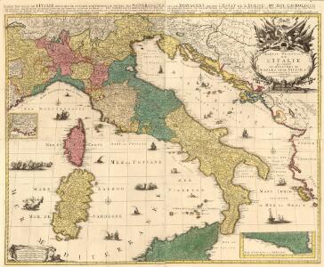 Partie Orientale de l'Italie qui comprend les Royaumes de Naples et de Sicile &c.