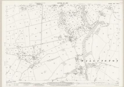 Cheshire XXXIX.12 (includes: Delamere; Duddon; Kelsall; Priors Heys; Tarvin; Willington) - 25 Inch Map
