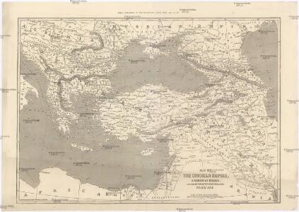 Map of the Ottoman Empire, Kingdom of Greece, and the russian provinces on the Black Sea