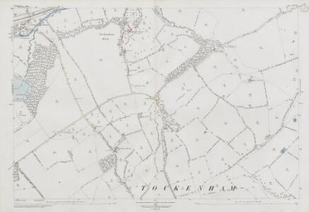 Wiltshire XIV.15 (includes: Brinkworth; Lyneham; Tockenham; Wootton Bassett) - 25 Inch Map