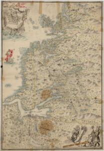 Kartblad 75: Situationskart over det Første Throndhiemske Infanteriregiments District