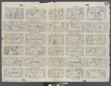 Plate 25: Map bounded by Rivington Street, Ludlow Street, Canal Street, Bowery