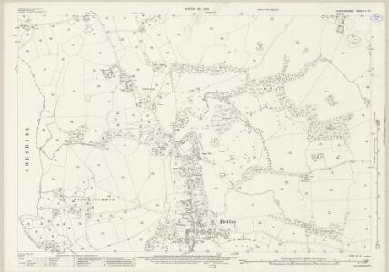 Staffordshire X.12 (includes: Balterley; Betley; Blakenhall; Chorlton) - 25 Inch Map