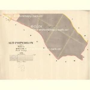 Alt Potworow - m2872-1-004 - Kaiserpflichtexemplar der Landkarten des stabilen Katasters
