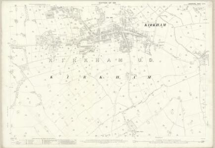 Lancashire LX.5 (includes: Freckleton; Kirkham; Newton With Clifton; Ribby With Wrea; Treales Roseacre And Wharles) - 25 Inch Map