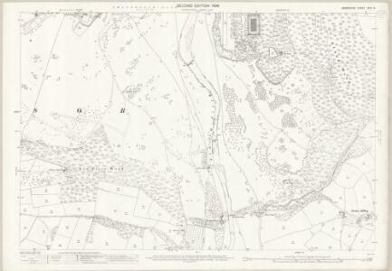 Derbyshire XXIV.9 (includes: Beeley; Chatsworth; Edensor) - 25 Inch Map