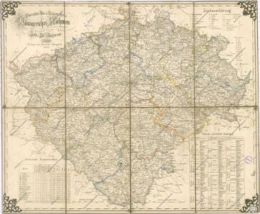 Uibersichts Post und Strassen-Karte des Königreichs Böhmen