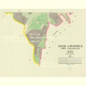 Ober Groschum (Horni Chrasstiankj) - c2053-1-003 - Kaiserpflichtexemplar der Landkarten des stabilen Katasters