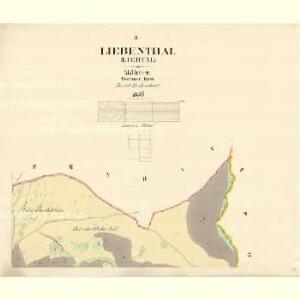 Liebenthal (Liebtál) - m1642-1-002 - Kaiserpflichtexemplar der Landkarten des stabilen Katasters
