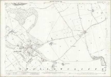 Wiltshire LXIX.4 (includes: Ansty; Sutton Mandeville; Swallowcliffe; Tisbury) - 25 Inch Map