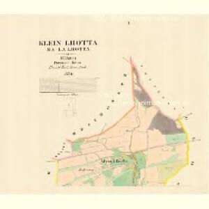 Klein Lhotta (Mala Lhotta) - m1686-1-001 - Kaiserpflichtexemplar der Landkarten des stabilen Katasters
