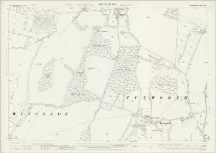 Hampshire and Isle of Wight XIX.13 (includes: Tunworth; Upton Gray; Winslade) - 25 Inch Map