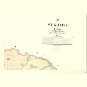 Wlkonitz - c8694-1-003 - Kaiserpflichtexemplar der Landkarten des stabilen Katasters