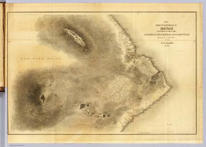 Map of Part of the Island of Hawaii, Sandwich Islands.