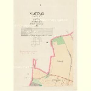 Slatinau (Slatinany) - c7014-1-001 - Kaiserpflichtexemplar der Landkarten des stabilen Katasters
