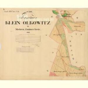 Klein Olkowitz - m2123-1-001 - Kaiserpflichtexemplar der Landkarten des stabilen Katasters