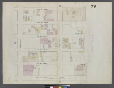 Plate 79: Map bounded by East 47th Street, East River, East 42nd Street, Second Avenue