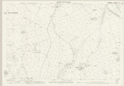 Derbyshire XXVII.12 (includes: Hartington Middle Quarter; Hartington Town Quarter; Sheen) - 25 Inch Map