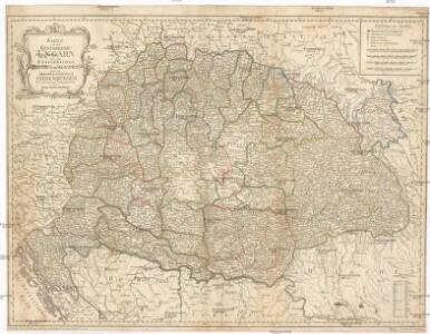 Karte von dem Königreiche Ungarn mit den Königreichen Kroatien und Sklavonien und dem Grossfürstenthum Siebenbürgen