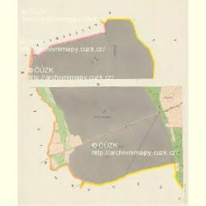 Chlumetz (Chlumec) - c2525-1-005 - Kaiserpflichtexemplar der Landkarten des stabilen Katasters