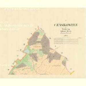 Czaskowitz - m0345-1-001 - Kaiserpflichtexemplar der Landkarten des stabilen Katasters