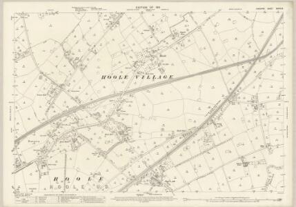 Cheshire XXXVIII.8 (includes: Great Boughton; Guilden Sutton; Hoole Village; Hoole; Mickle Trafford; Upton by Chester) - 25 Inch Map