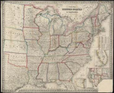 G. Woolworth Colton's new guide map of the United States & Canada : with railroads, counties etc.