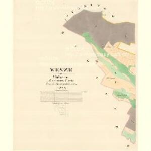 Wesze - m3351-1-001 - Kaiserpflichtexemplar der Landkarten des stabilen Katasters