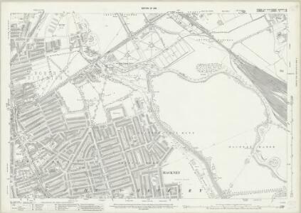 Essex (New Series 1913-) n LXXVII.16 (includes: Hackney; Leyton) - 25 Inch Map