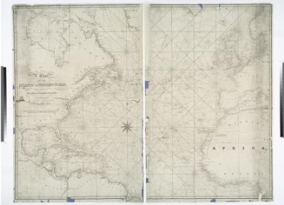 A chart of the Atlantic or Western Ocean / drawn from the latest surveys & astronomical observations by J. & A. Walker, London & Liverpool 1830.