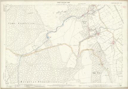 Cumberland LXIII.4 (includes: Above Derwent) - 25 Inch Map
