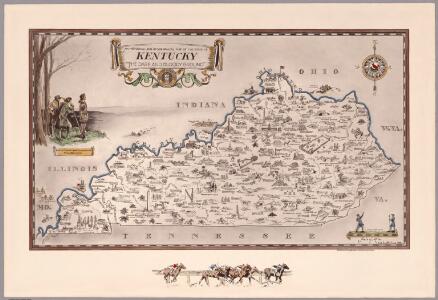 An historical and geographical map of the state of Kentucky