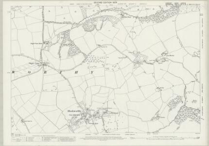 Somerset LXXVII.8 (includes: Ashbrittle; Hockworthy; Holcombe Rogus) - 25 Inch Map