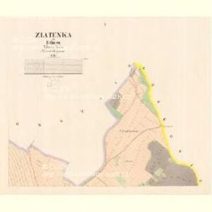 Zlatenka - c9276-1-001 - Kaiserpflichtexemplar der Landkarten des stabilen Katasters