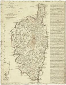 Carte de l isle de Corse