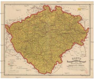 Karte der Kreisgerichts-Sprengel und Gerichts-Bezirke des Königreiches Böhmen