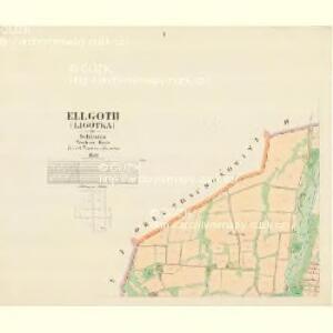 Ellgoth (Ligotka) - m1262-1-001 - Kaiserpflichtexemplar der Landkarten des stabilen Katasters