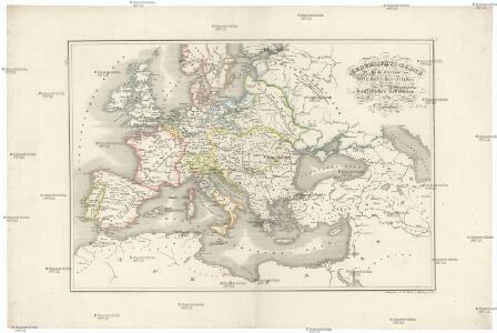 Uebersichts-Karte für die Zeit vom westphälischen Frieden bis zur französischen Revolution 1789