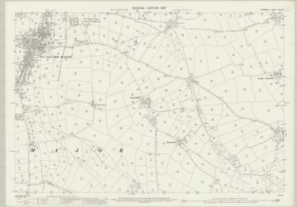 Cornwall XXXII.16 (includes: St Columb Major) - 25 Inch Map