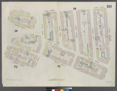 Plate 20: Map bounded by Hamersley Street, Houston Street, Sullivan Street, Spring street, Thompson Street, Grand Street, Sullivan Street, Broome Street, Clarke Street, Spring Street, Varick Street.