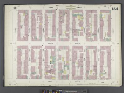 Manhattan, V. 8, Double Page Plate No. 154 [Map bounded by 3rd Ave., E. 79th St., 1st Ave., E. 72nd St.]